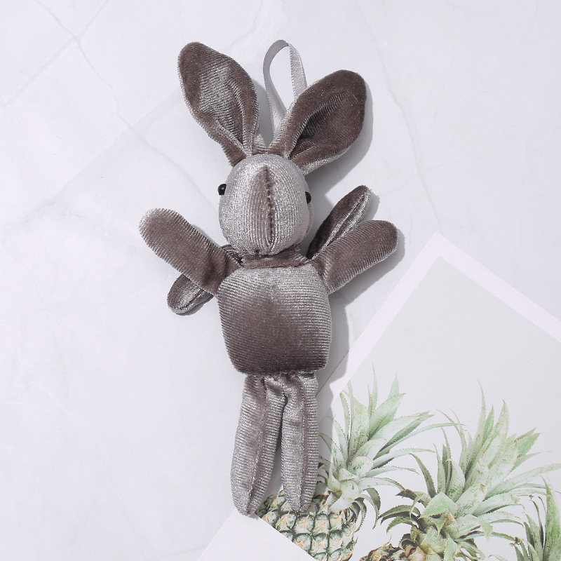 韩国绒许愿兔公仔毛绒玩具丝绒兔挂件礼品搭配小兔子情人节圣诞节