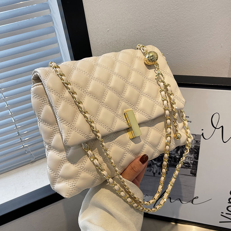 美国rockland包包女2023新款时尚菱格斜挎包感链条包-阿里巴巴