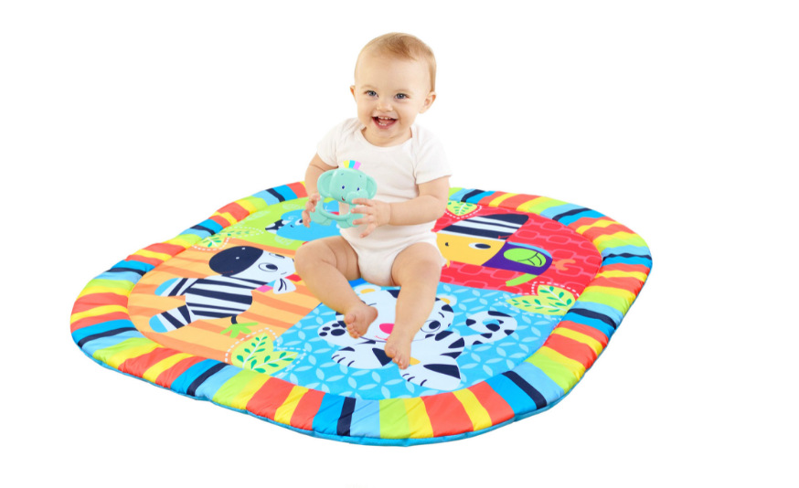 Bird Game Blanket Baby Playmat Crawling Gymnastic Rack with Music Game Blanket