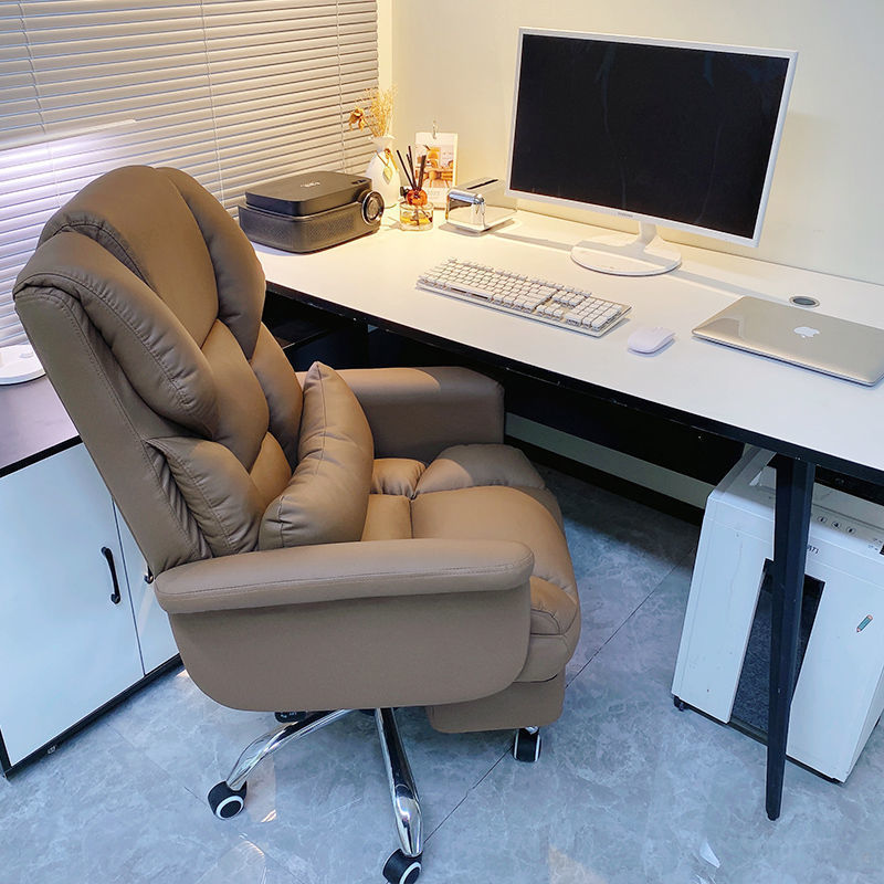 Computer Chair Home Comfortable Long-Sitting Office Chair Reclining Sofa Seat Executive Chair Dormitory Gaming Chair Backrest Swivel Chair