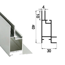 卡布灯箱型材边框uv软膜灯箱铝型 铝合金边框包柱h型铝材拉布双面