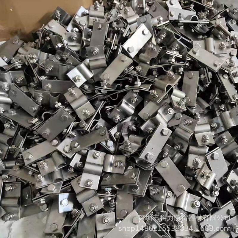 避雷线夹 避雷带连接器 避雷网带连接夹具 接地线卡接器连接夹具