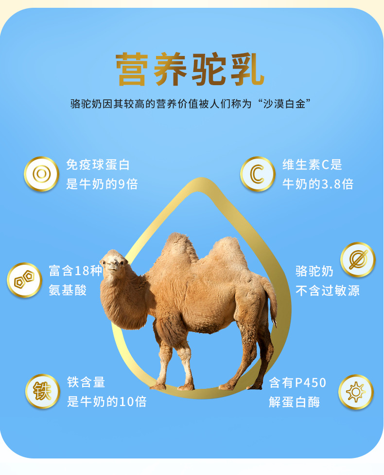 顺丰包邮纯骆驼奶粉整箱 成人奶粉中老年营养品纯骆驼奶 骆驼奶粉