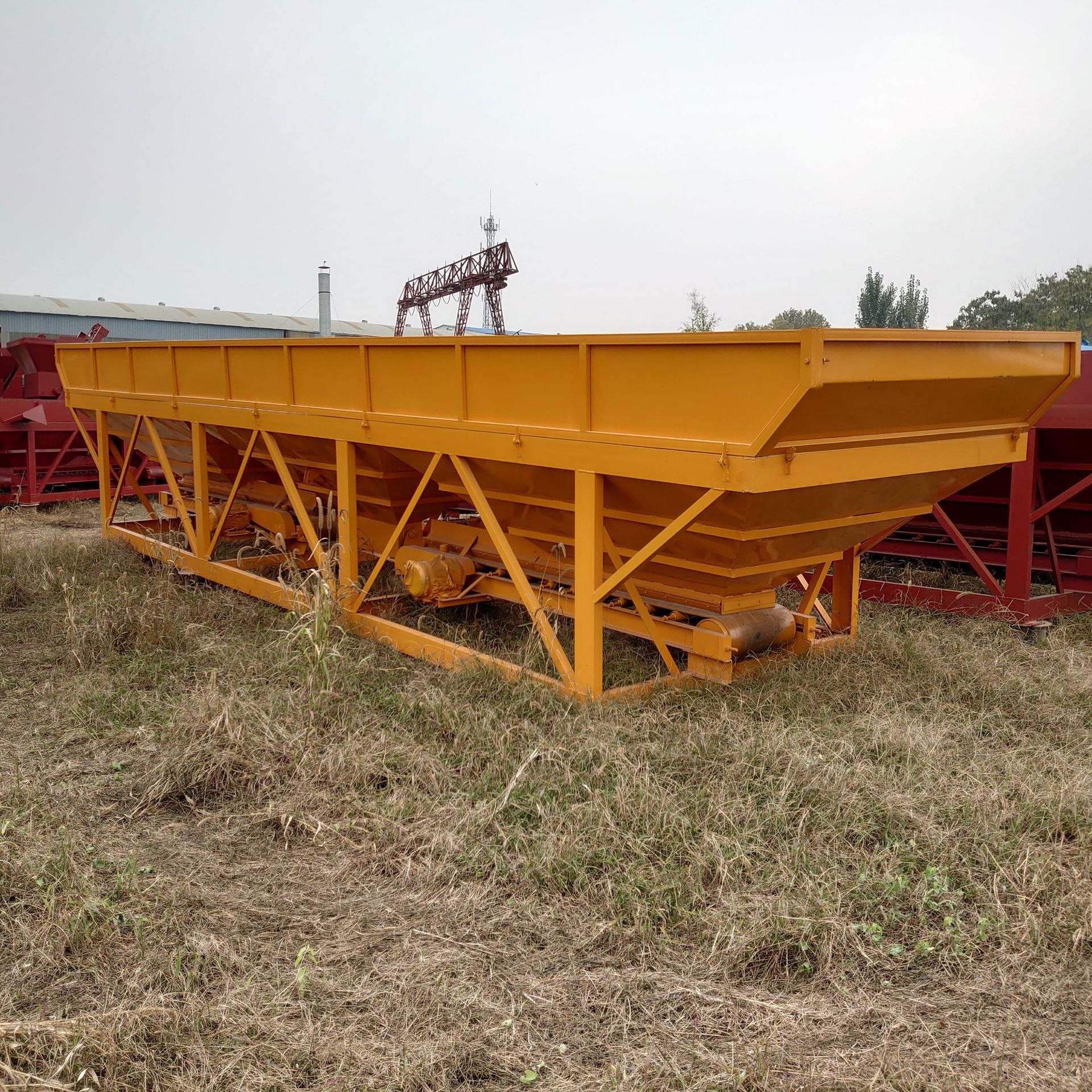 pld-800型两仓配料机 砂石配料仓 配料仓设备 移动式混凝土配料机