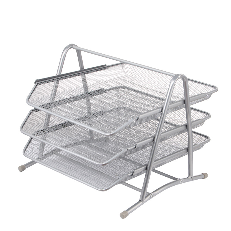 Wire Mesh Metal Three-Layer File Rack File Tray 9205 File Disk Creative Anti-Rust File Tray