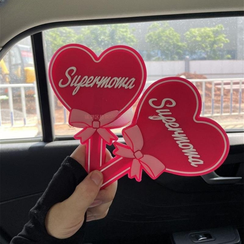 公主掰掰小镜子随身公主风蝴蝶结可爱芭比粉爱心手持化妆镜手拿