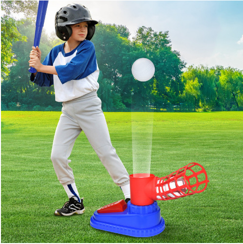 Children's Pedal Catapult Baseball Simulator Suit Baseball Pitching Machine Trainer Baseball Launcher Serve Machine