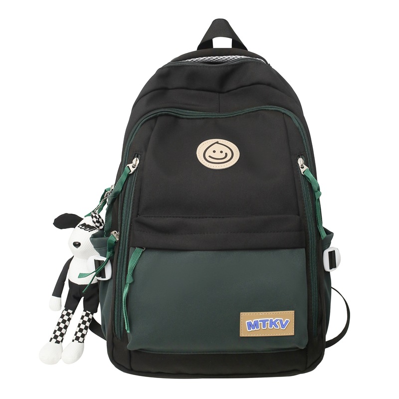 New Student Schoolbag Wholesale College Style Middle School Student Backpack Casual Patchwork Contrast Color Backpack