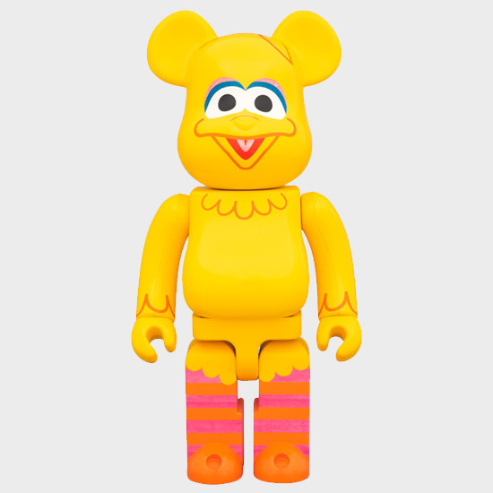 400%暴力熊bearbrick芝麻街street大鸟手办积木熊模型sesame 艾摩