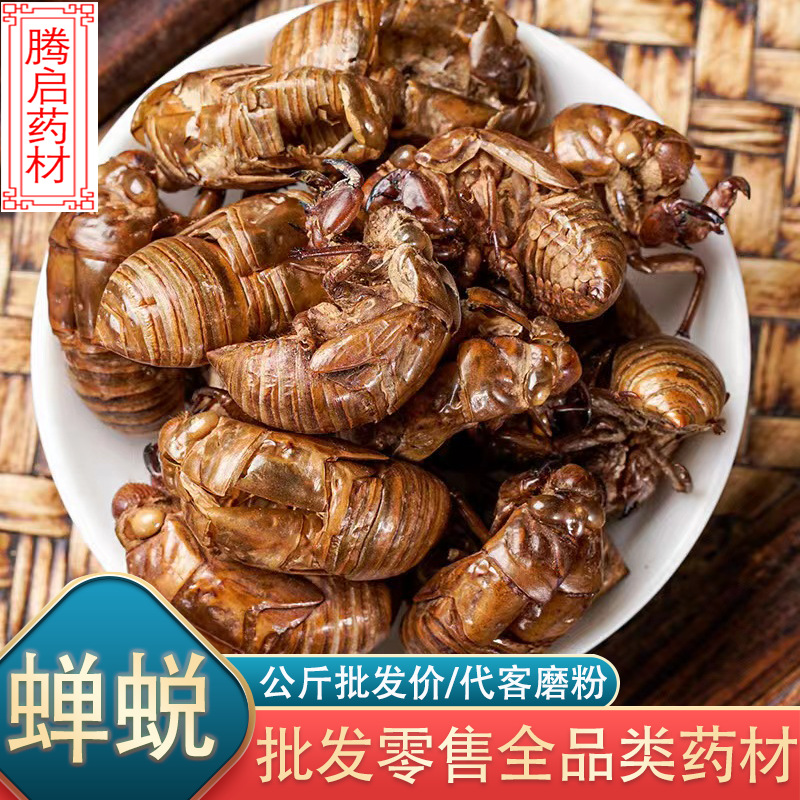 蝉蜕500g蝉衣知了壳皮中药材批发产地山东水洗无沙粉