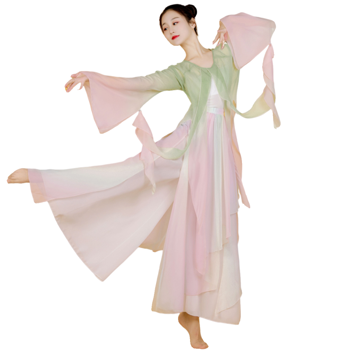 古典舞练功服全套演出服扇子舞服装新款套装中国舞舞蹈服成人纱衣