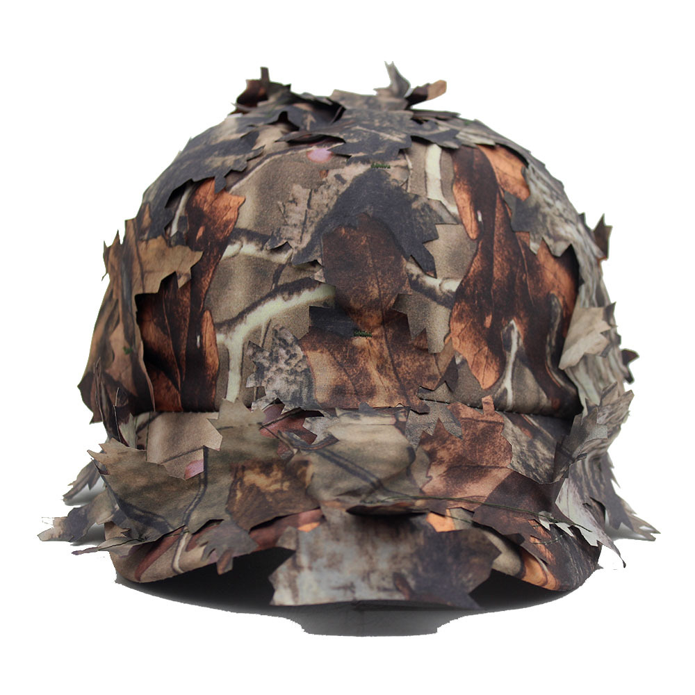 Military Fans Outdoor Camouflage Hat Men's Summer Sun-Poof Peaked Cap Personality Jungle Leaves Maple Leaf Bionic Camouflage Baseball