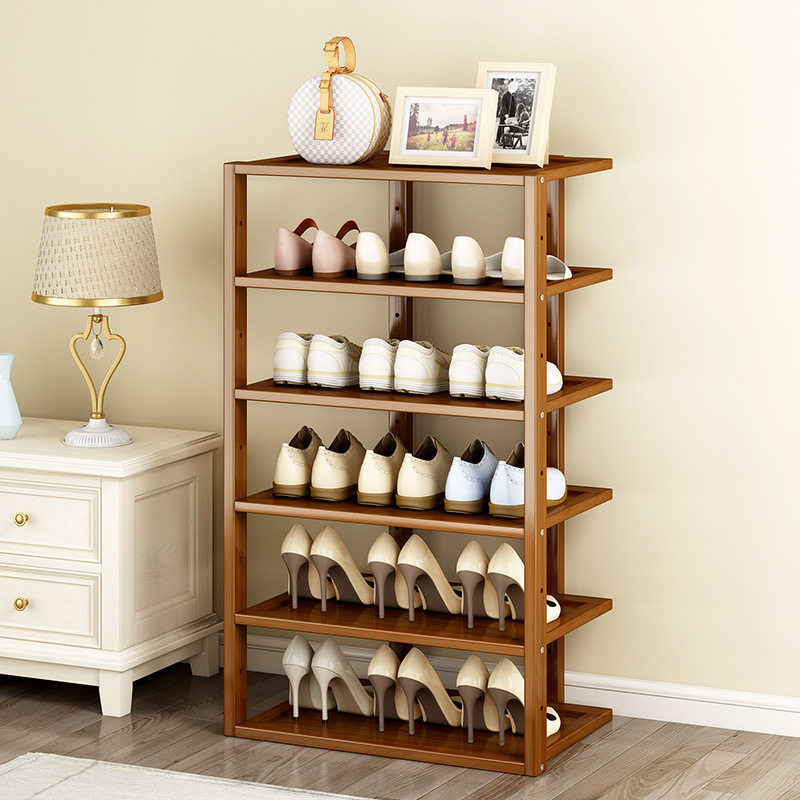 家用落地窄小实木简易鞋架多层宿舍门口省空间鞋柜置物架收纳批发