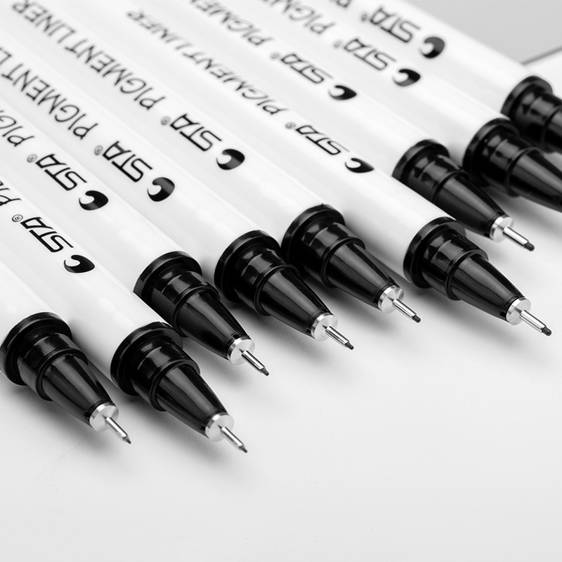 sta斯塔3750大铜头针管笔描边草图笔美术手绘勾线中性笔套装批发