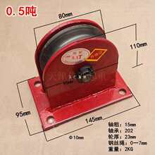 批发起重地轮固定式滑轮组钢丝绳导向变向滑轮单轮带轴承0.5-32吨