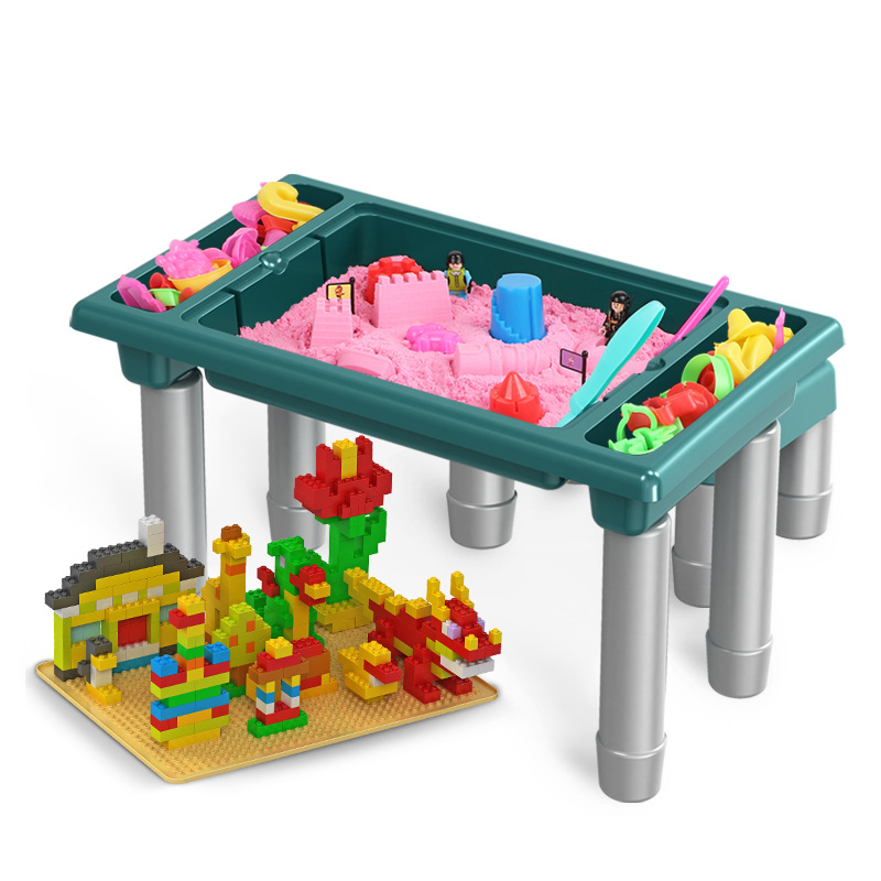 儿童太空玩具沙池套装宝宝室内沙子家用玩沙男孩女孩大号沙盘桌子