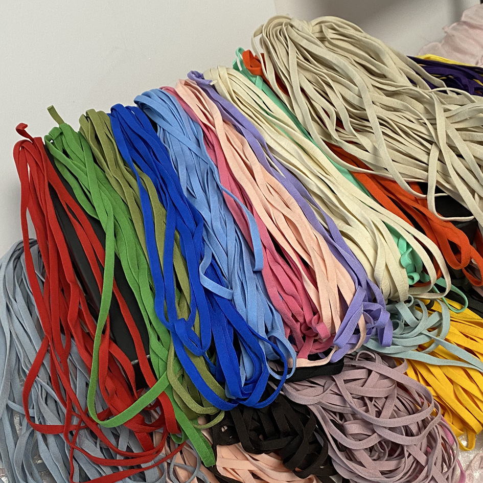 6mm白色泡泡纱耳绳 日韩口罩绳耳带 一次性平面口罩白元绳白云筋