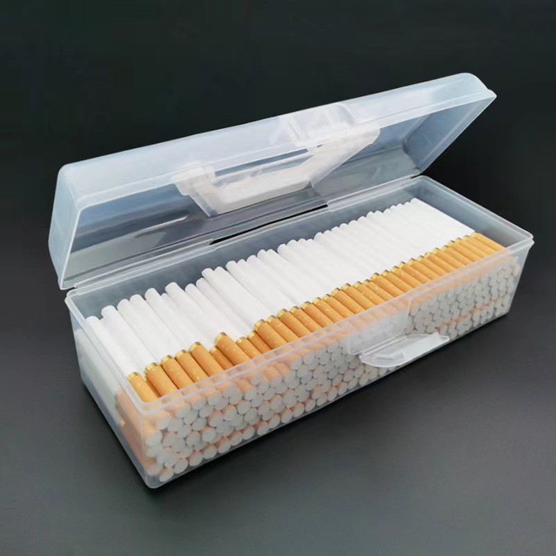 超大烟盒100支装密封防潮防水烟合200只大号透明烟丝盒散烟收纳盒