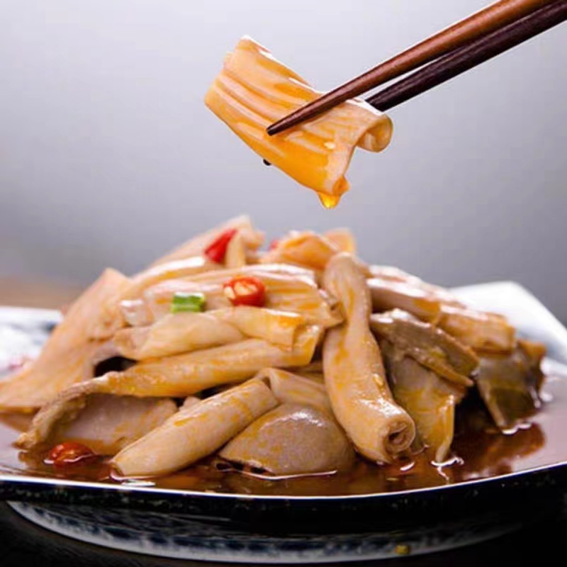 六和鸭板肠清真鸭肠头冷冻冰鲜鸭食管商用鸭郡把鸭食管鸭食带新鲜