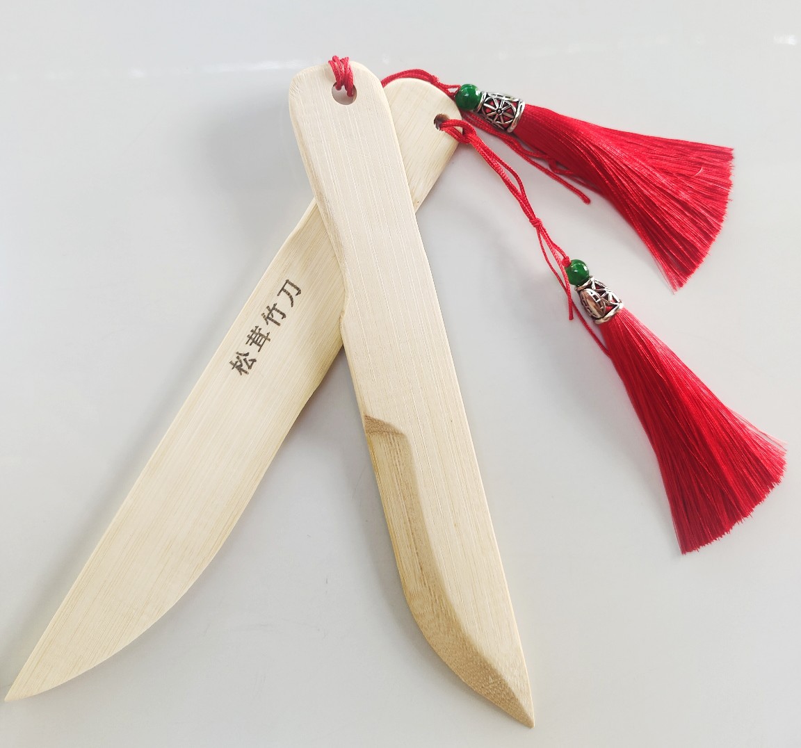 竹子刀竹片刀 裁纸刀 松茸竹刀 宣纸刀 切菌子水果竹刀 竹起子