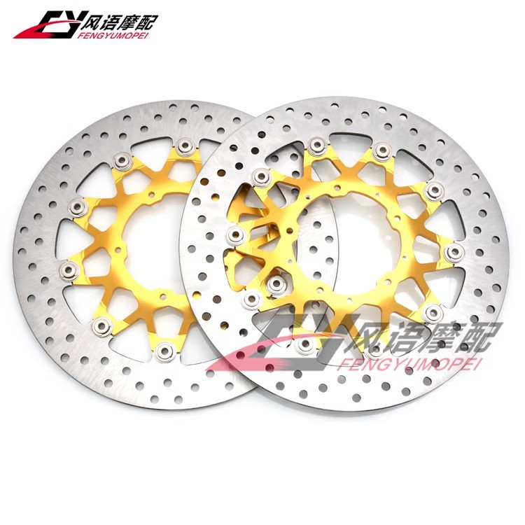 适用本田 cbr1000 cbr1000rr abs 17-23年 前刹车碟 前刹车盘金色