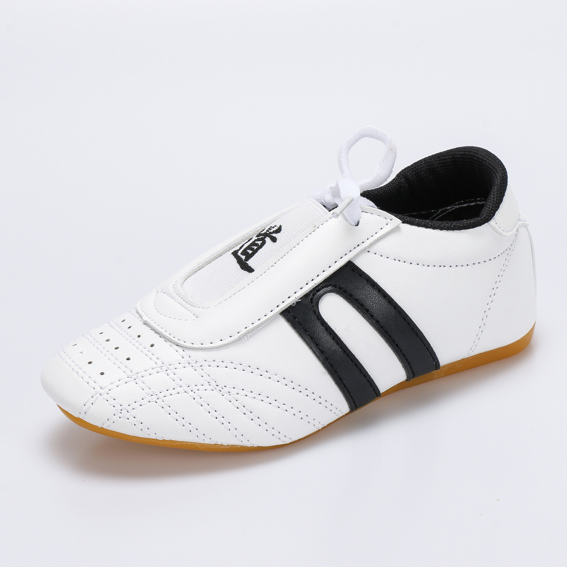 道鞋跆拳道鞋子儿童男童训练散打武术初学者软底成人鞋子泰拳鞋