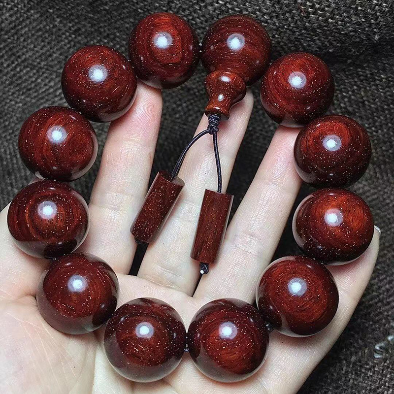 赞比亚血檀非洲紫檀佛珠手串男女2念珠手链108摆地摊礼品红木厂家