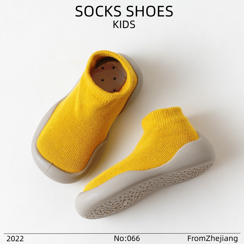 Children's Floor Socks Spring New Cartoon Cotton Baby Non-Slip Floor Socks Cool-Proof Soft Rubber Sole Baby Toddler Shoes