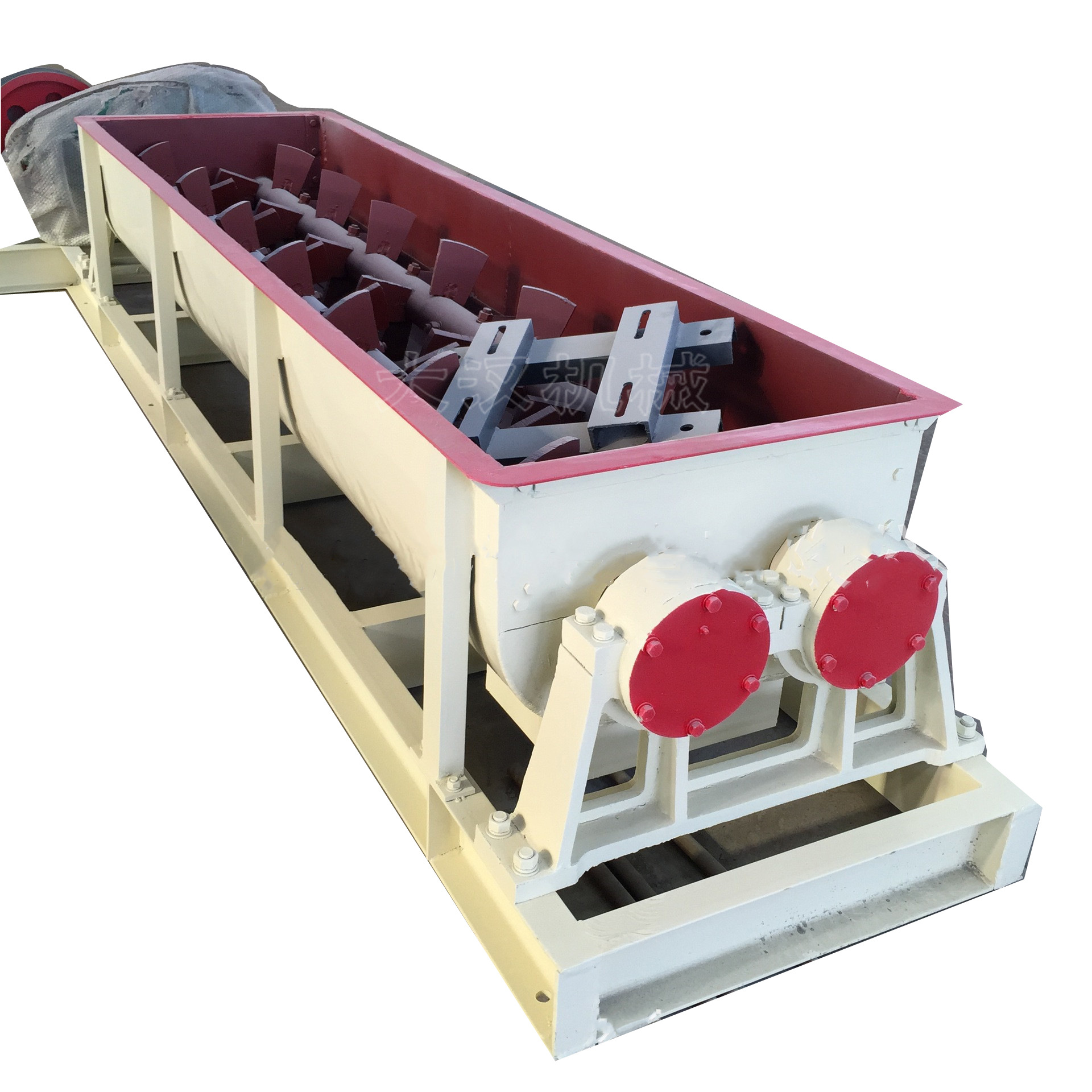 干湿粉双轴螺旋搅拌机 散状物料加湿搅拌机 电厂输灰双轴搅拌直销