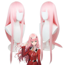 DARLING in the FRANXX鹤望兰cos假发长款Zero Two 002国家队女主