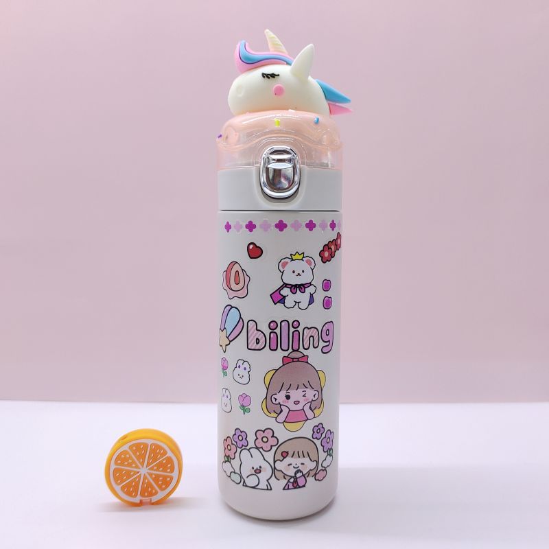 Factory Direct Sales Cross-Border 304 Stainless Steel Cup Body Pattern Sticker DIY Unicorn Thermos Cup