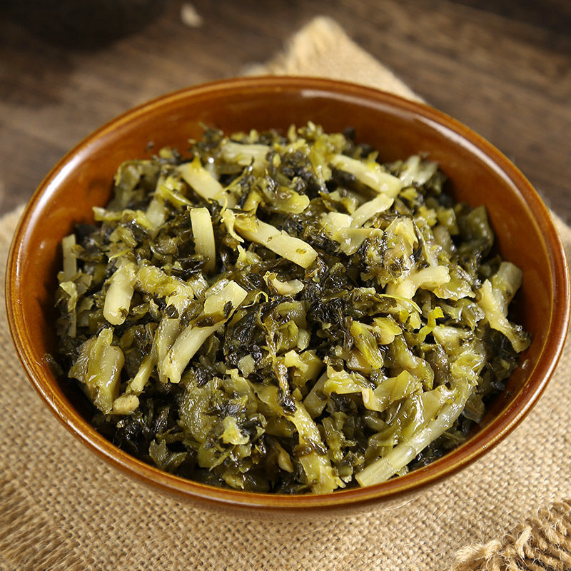阿婆菜60克/125克/袋 周庄特产毛豆咸菜酱菜农家菜腌菜苋笋丝雪菜