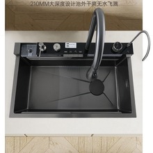 304不锈钢家用洗碗池水槽大单槽厨房洗菜盆3D小米粒星空洗菜盆厨