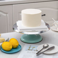 铝合金裱花转台裱花台底座生日蛋糕转盘家用商用烘焙甜品工具