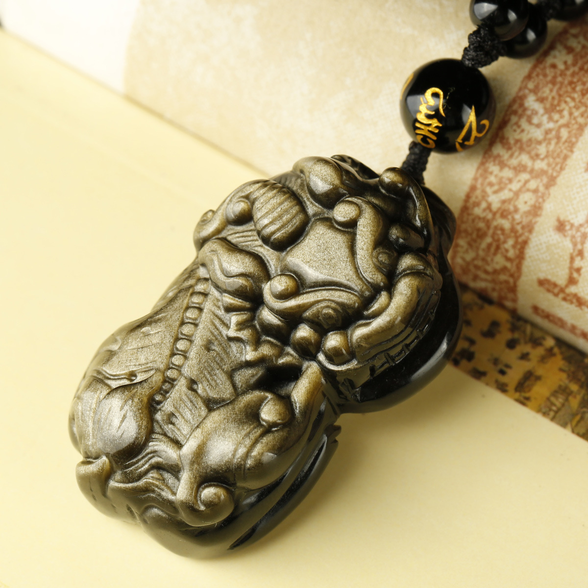 慈元阁金曜石霸王貔貅吊坠吉祥纳财如意平安饰品吊坠