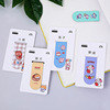 Cartoon series magnetic bookmark lovely girl personality Beautifully bookmark student Two-sided Paper quality Page
