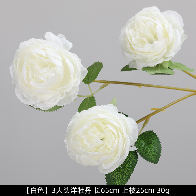 White Artificial Flower Mori Style Wedding Supplies Fake Flower Wedding Row Flower Decorative Silk Flower Flower Arrangement Artificial Floral Ornaments