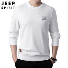 JEEP/吉普正品卫衣男秋装新款男士棉质长袖t恤宽松休闲上衣潮1054