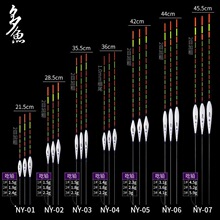 孔雀羽浮漂3支裂天爵纳漂加粗放大尾近视鲫鱼鲤鱼浮标套装批发