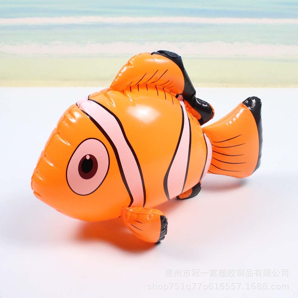 厂家定做pvc充气小丑鱼充气鱼充气动物玩具可加印logo