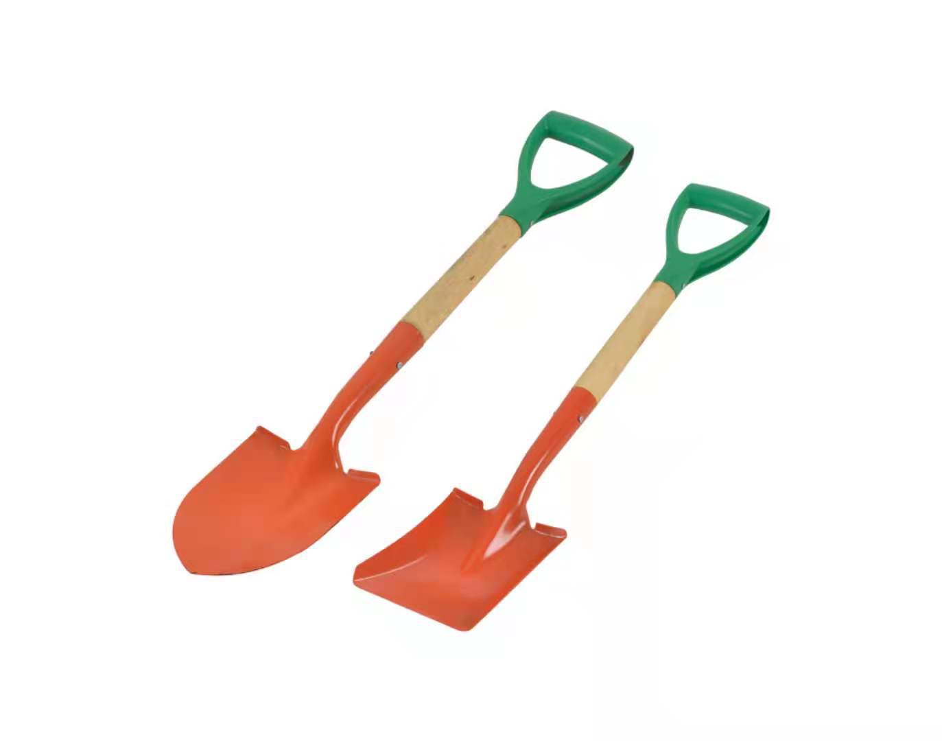 加厚铲子户外园艺铁锹木柄尖铲方铲钓鱼工具家用种花种菜耙锄锹铲