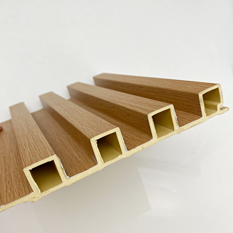 竹木纤维格栅板 绿可生态木集成背景墙吊顶装饰长城格栅护墙板