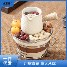 围炉煮茶煮茶器罐罐茶壶家用陶瓷耐高温炭火中式户外烤奶茶壶套装