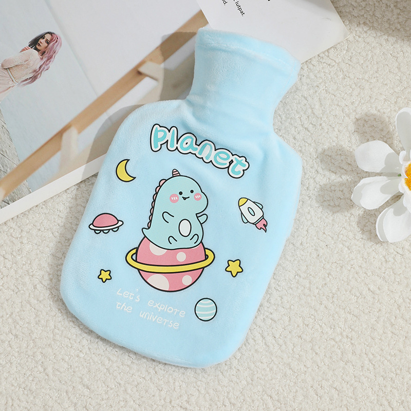 Rubber Hot Water Bag Water Injection Cute Plush Small Portable Heating Pad Water Injection Student Portable Hot-Water Bag