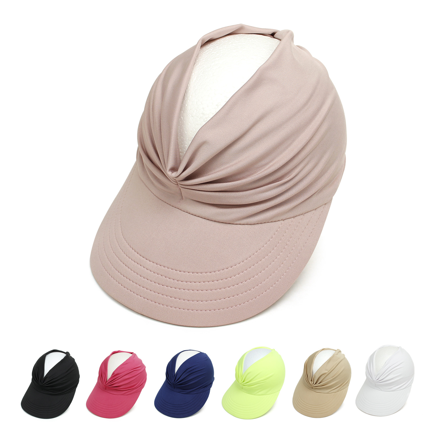 Beach Sun Hat Women's Amazon Cross-Border Spring and Summer New Hat Sun Hat Women's Outdoor Sports Empty Top Hat