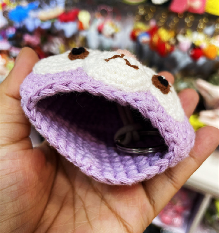 红色趴耳兔最晚发货时间2(天)款式汽车钥匙包硬度软流行元素编织风格