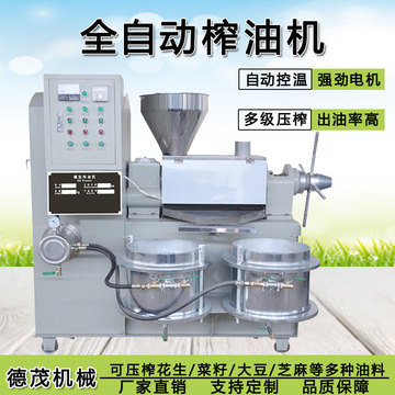 全自动榨油机家用小型花生菜籽榨油机价格商用食用油加工全套设备