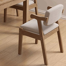 北欧实木餐桌椅现代简约实木书桌椅橡胶木椅子家用椅日式书房椅子
