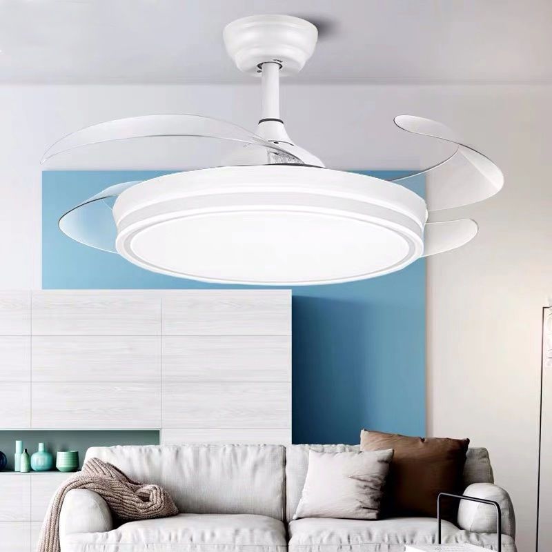超薄隐形吊扇灯家用风扇灯餐厅客厅卧室现代简约网红带电风扇吊灯