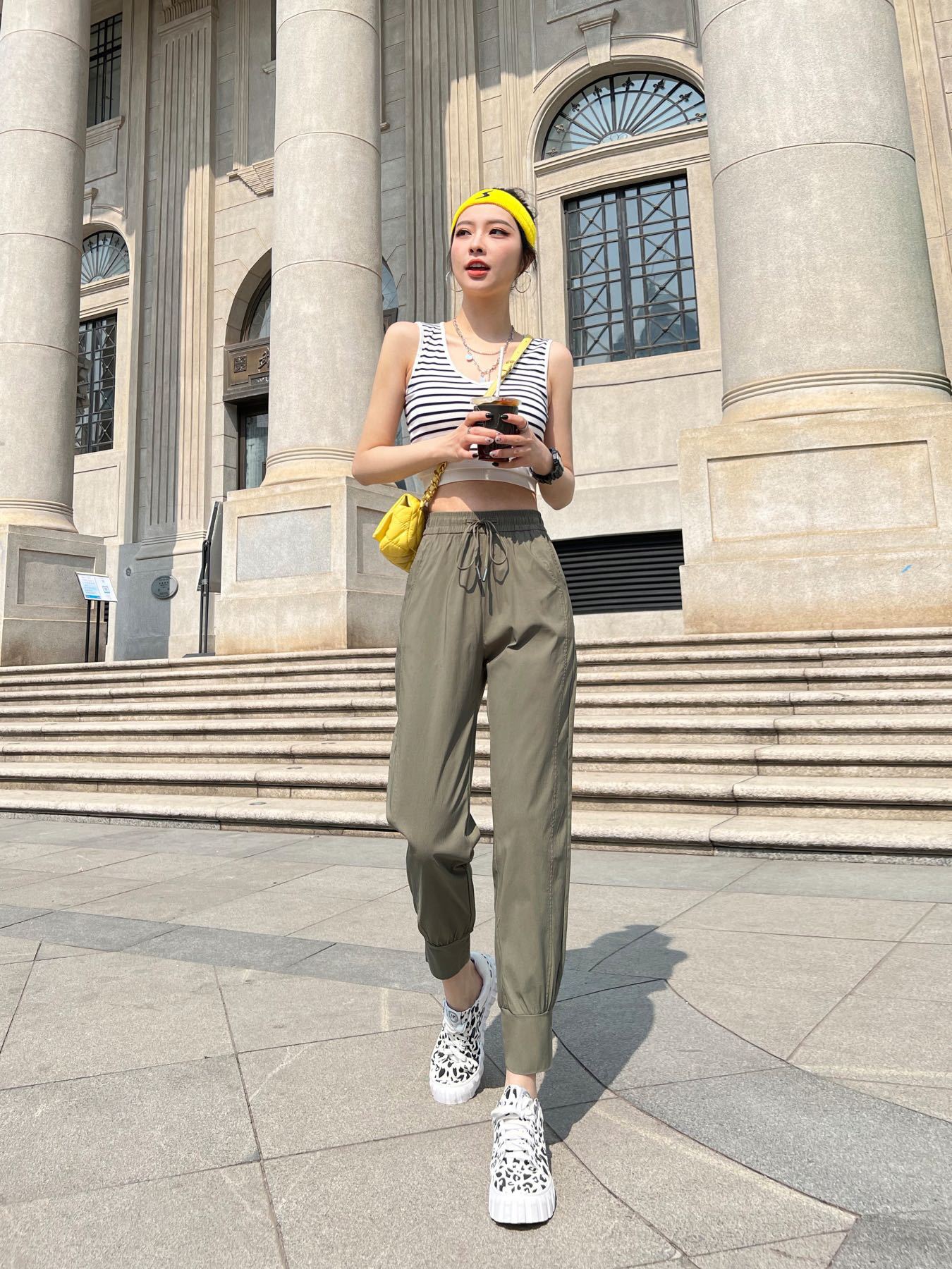 2023 New Quick Drying Fabric Cropped Harem Pants Temperament Commute Women's Clothing 22 Degrees Light Oxygen Quick-Drying Casual Pants